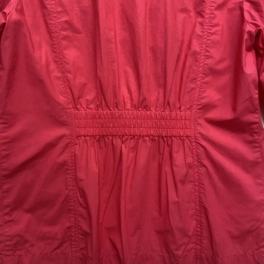Jones New York Signature Women’s Pink Utility Jacket Cotton Size L - Picture 6 of 13